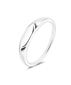 Signet Plain Silver Ring NSR-4339